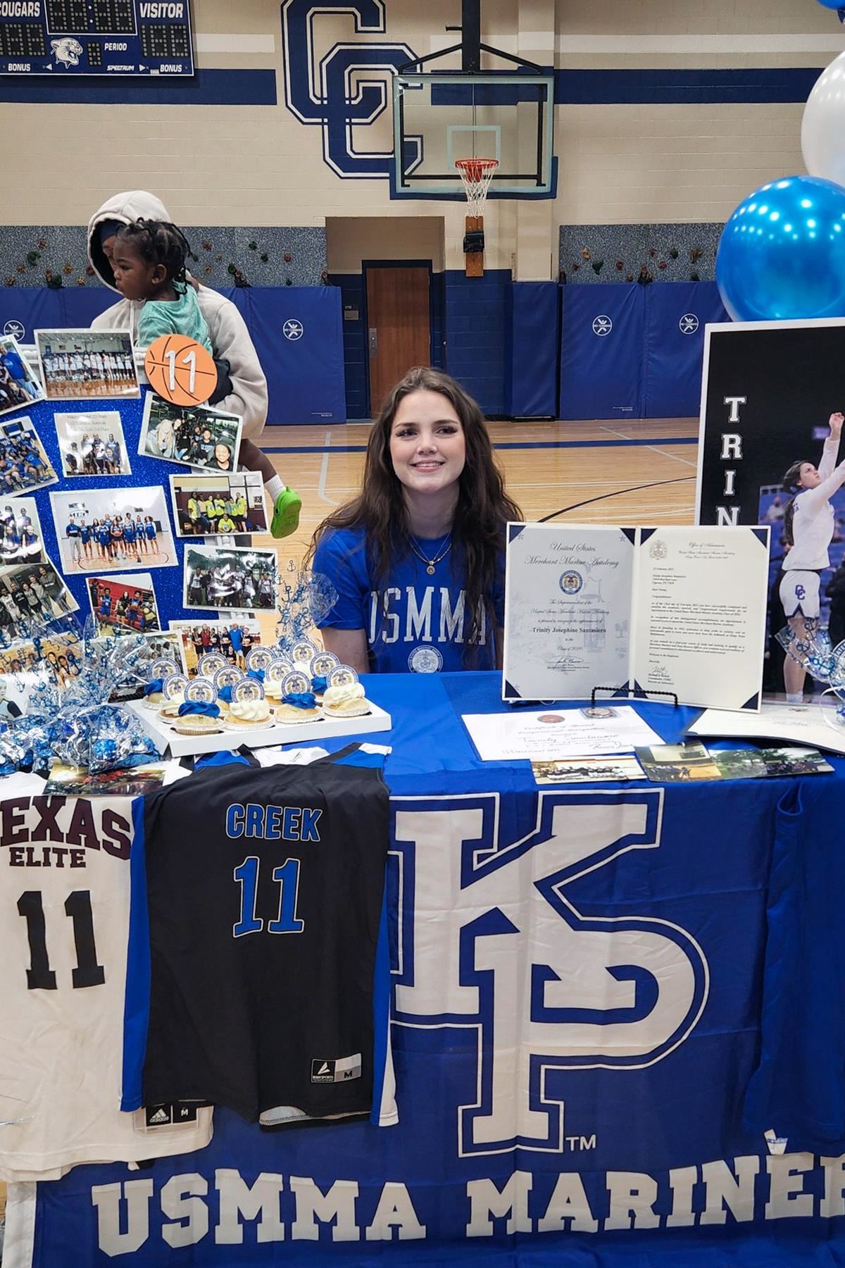 Cypress Creek High School senior Trinity Santasiero signed a letter of intent to play basketball.